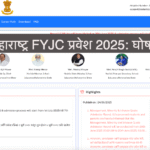 FYJC Admission Announcement