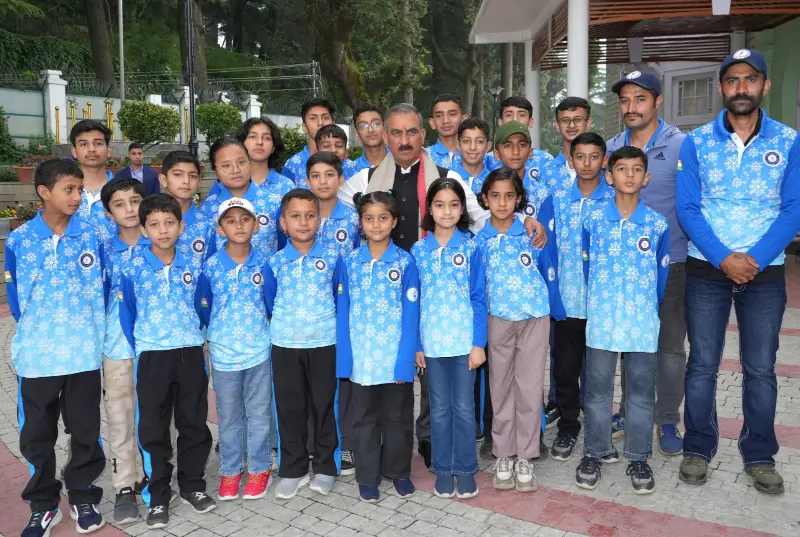 Himachal Pardesh Skating Team for national ice skating championship