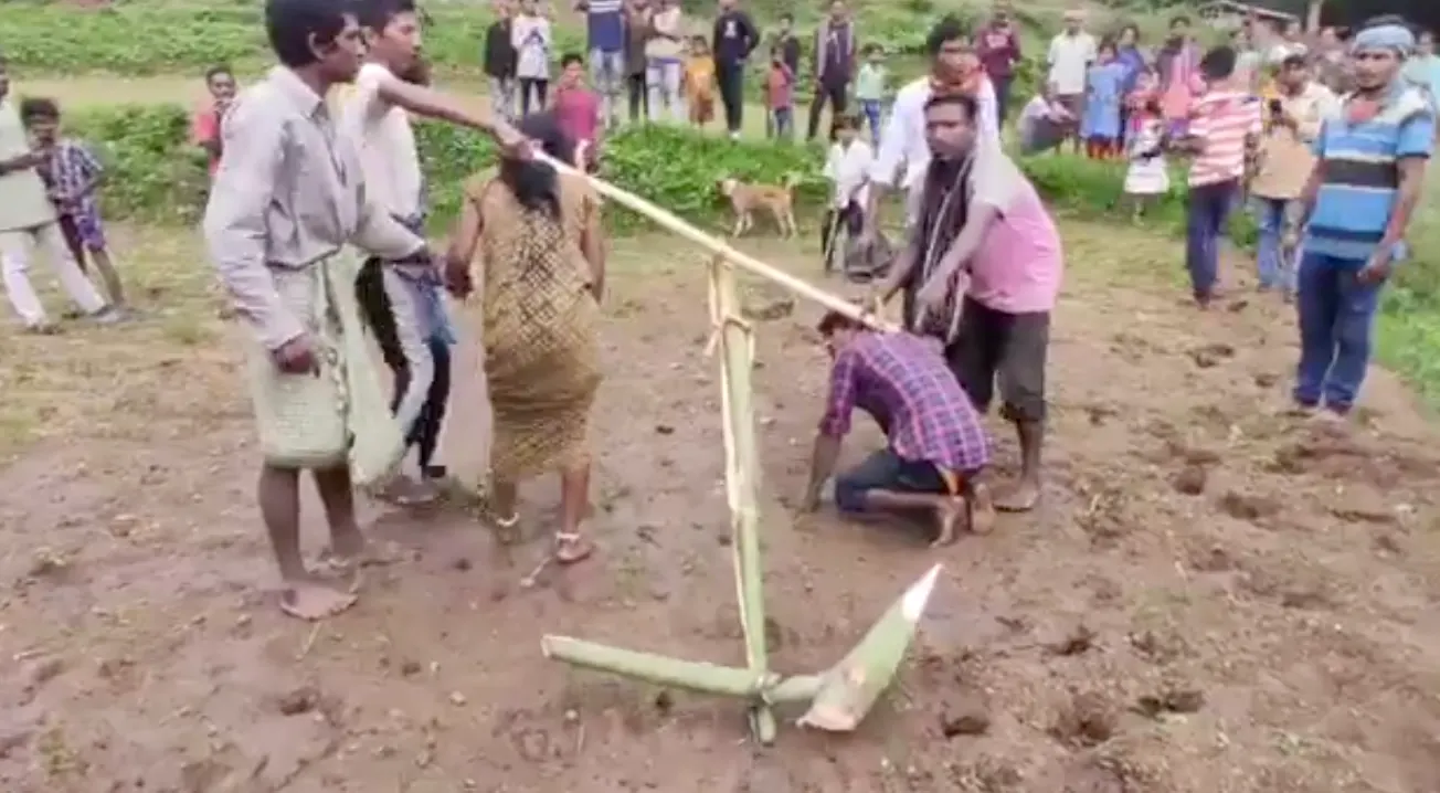 Odisha couple forced to plough field
