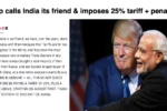 Trump tariff on India